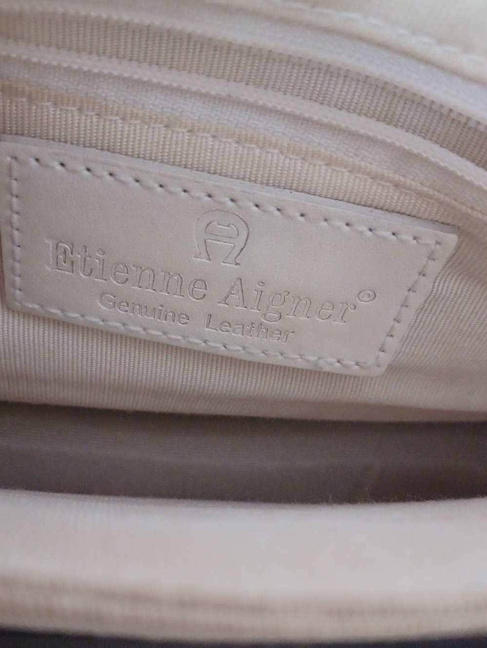 Genuine Leather Etienne Aigner Satchel Bag With Strap - Picture 11 of 16
